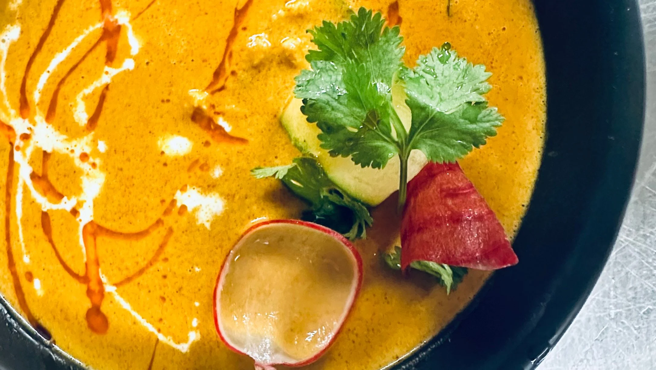 Chicken korma in a creamy sauce at Ginger Indian Cuisine, Richmond BC